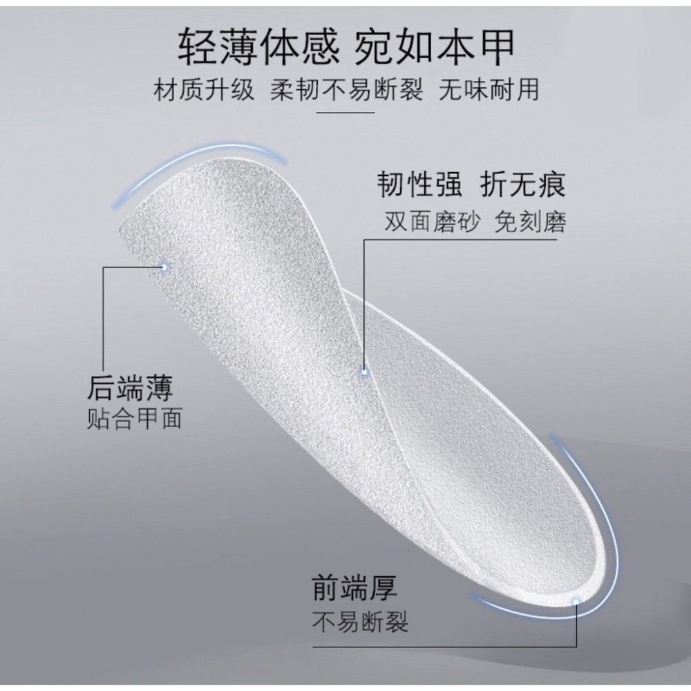 短款延長延甲甲片 甲片盒裝 折無痕小號補充裝【甲片 延長甲片 磨砂甲片 美甲工具】-細節圖3