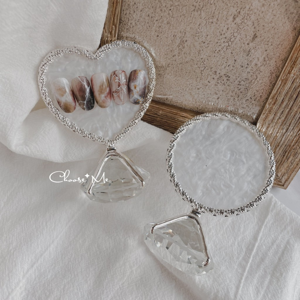 美甲貝殼鑽石展示座/2色可選【拍照 攝影 擺件 調色盤 飾品 質感 美甲工具 美甲素材】-細節圖5