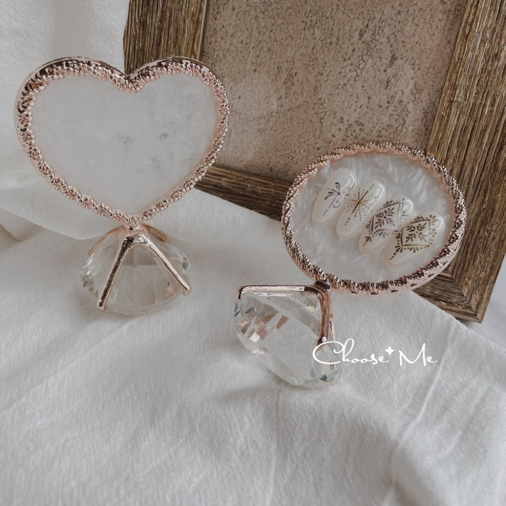 美甲貝殼鑽石展示座/2色可選【拍照 攝影 擺件 調色盤 飾品 質感 美甲工具 美甲素材】-細節圖6