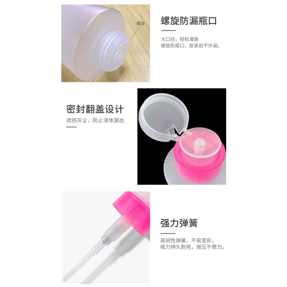 美甲溶劑按壓瓶/150ml【美甲工具 卸甲液 壓瓶 去光水 酒精 卸甲工具】(E0069)-細節圖4