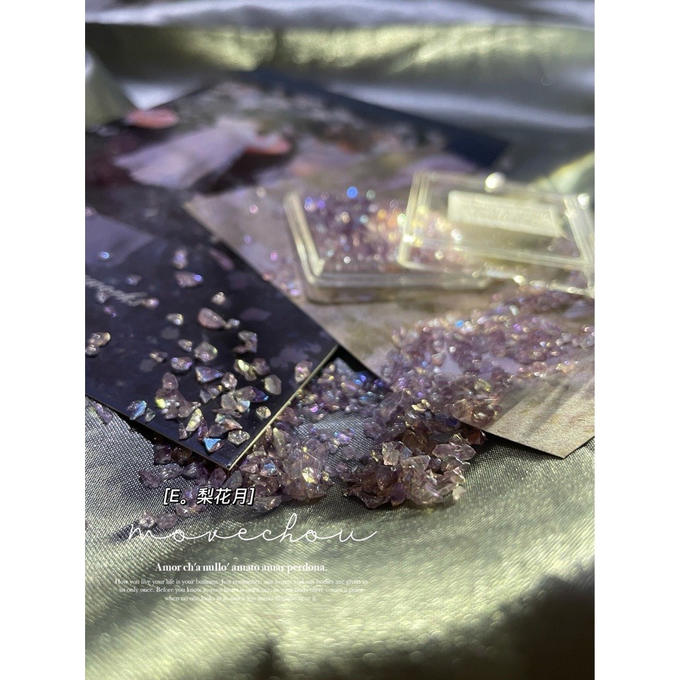 歐泊人魚極光琉璃油畫風碎石【碎石 寶石 貝殼 礦石 美甲素材 美甲工具 美甲】(貝殼P)-細節圖5