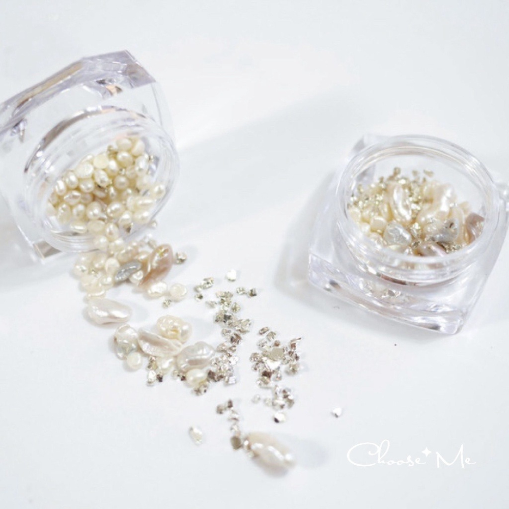 巴洛克碎石異形混裝寶盒【美甲飾品 淡水珠珠 混鑽 礦物 碎石 美甲工具 素材】(混鑽O)-細節圖5