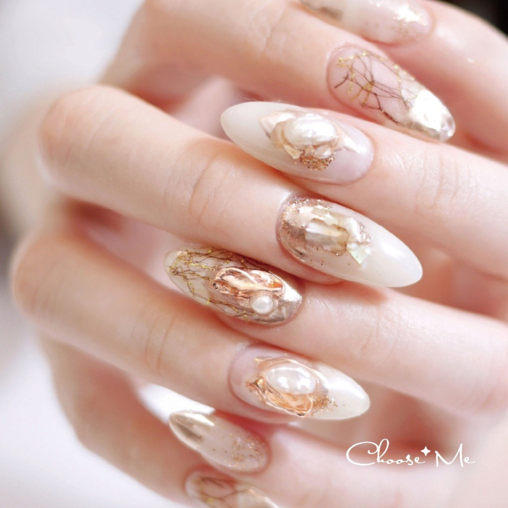 巴洛克碎石異形混裝寶盒【美甲飾品 淡水珠珠 混鑽 礦物 碎石 美甲工具 素材】(混鑽O)-細節圖6