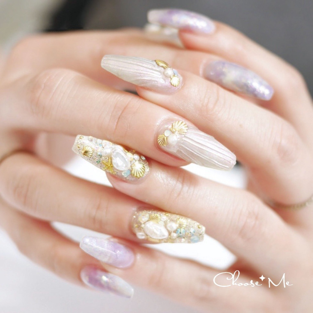 巴洛克碎石異形混裝寶盒【美甲飾品 淡水珠珠 混鑽 礦物 碎石 美甲工具 素材】(混鑽O)-細節圖7