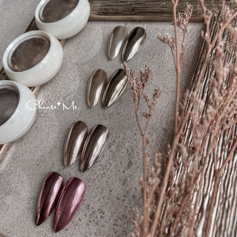 美甲神仙鏡面粉/4款可選【美甲素材 美甲工具 鏡面粉 魔鏡粉 金屬光】-細節圖2