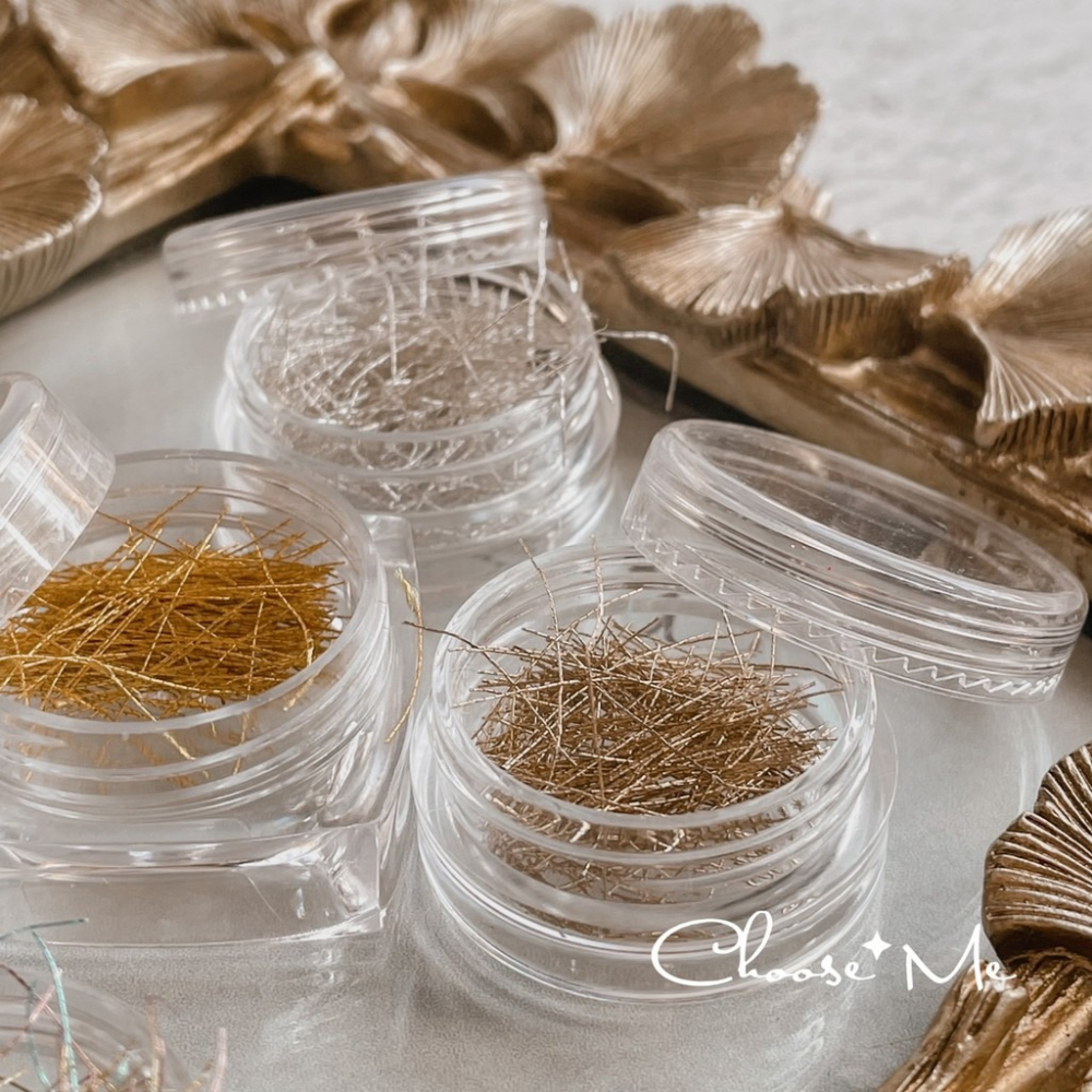 美甲細絲線 共6色可選【美甲工具 美甲素材 細絲線 金屬絲線 金線 金銀線】-細節圖6