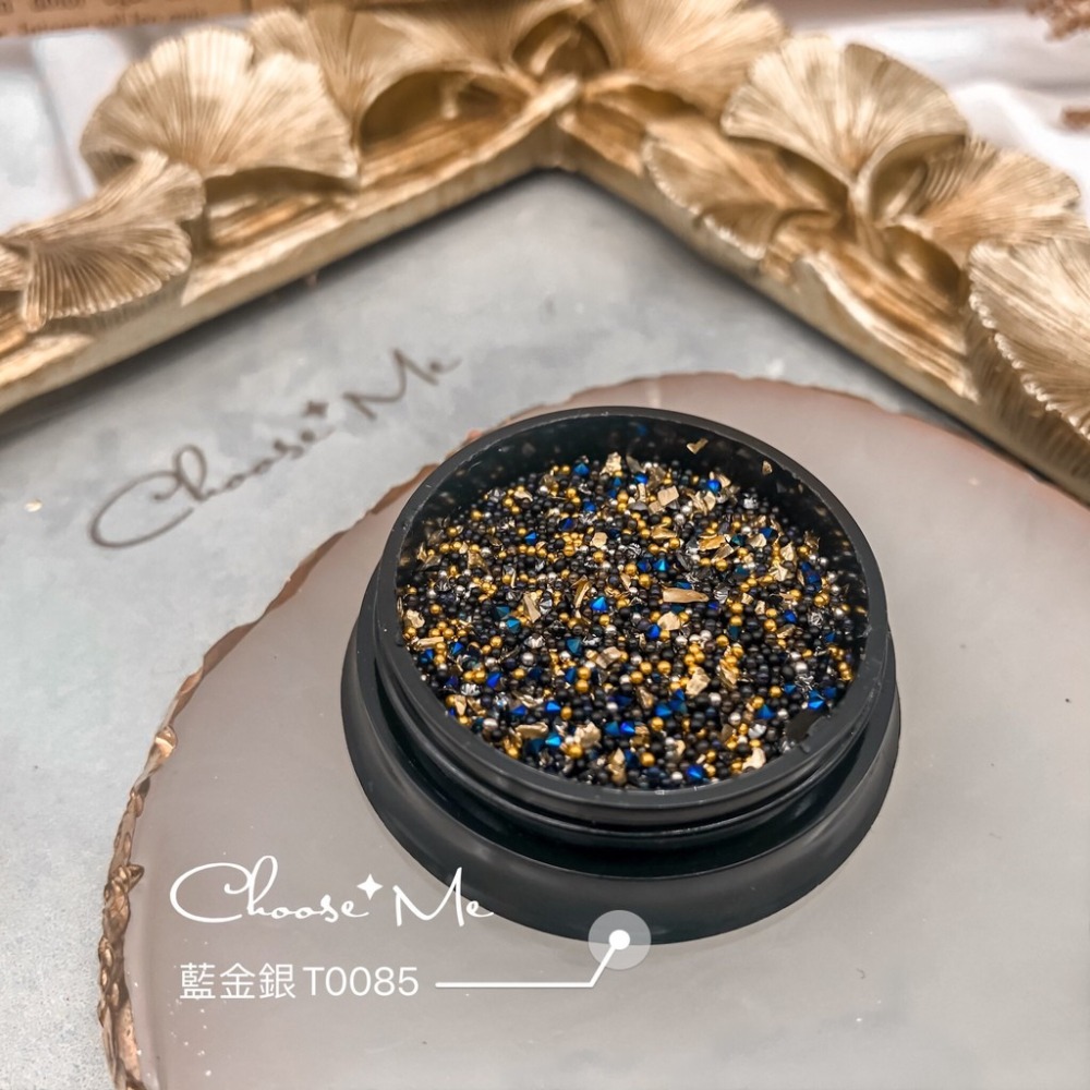 水晶砂混鑽 5色可選【美甲飾品 小鋼珠 金銀珠 混鑽 水晶砂 美甲工具】堆滿鑽縫隙的碎鑽-細節圖4