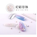 美甲平底珍珠混裝/2色可選【珍珠 平底珍珠 人魚光 珠光 海洋 美甲素材 美甲工具】-規格圖9