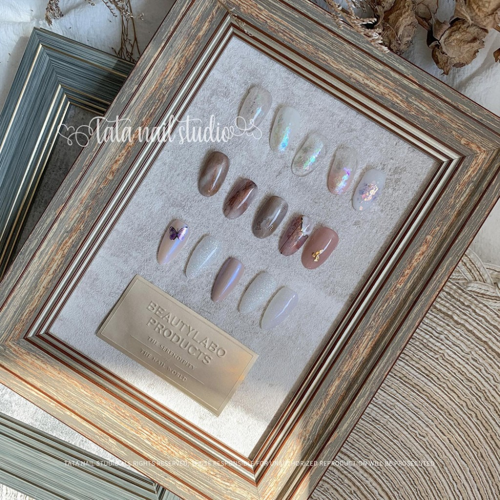 斑駁舊木復古相框展示框【Tata同款 美甲展示 美甲拍照 拍照 攝影 背景 道具 展示框 美甲 相框】-細節圖4