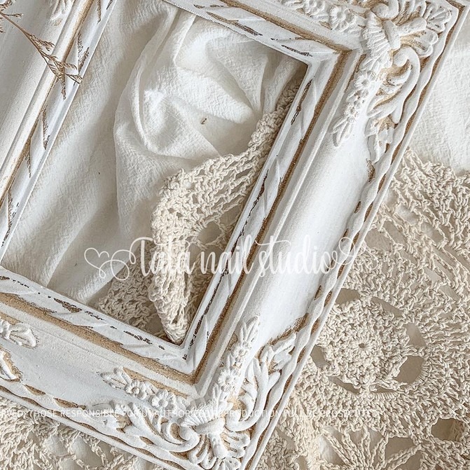 復古蕾絲桌墊拍照背景【Tata同款 美甲工具 美甲擺飾 拍照 攝影 道具 復古 古典 美甲拍照】(N0255)-細節圖2