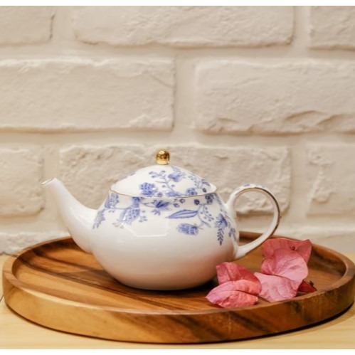 英茶香｜骨瓷茶壺｜青籐2人壺-細節圖2