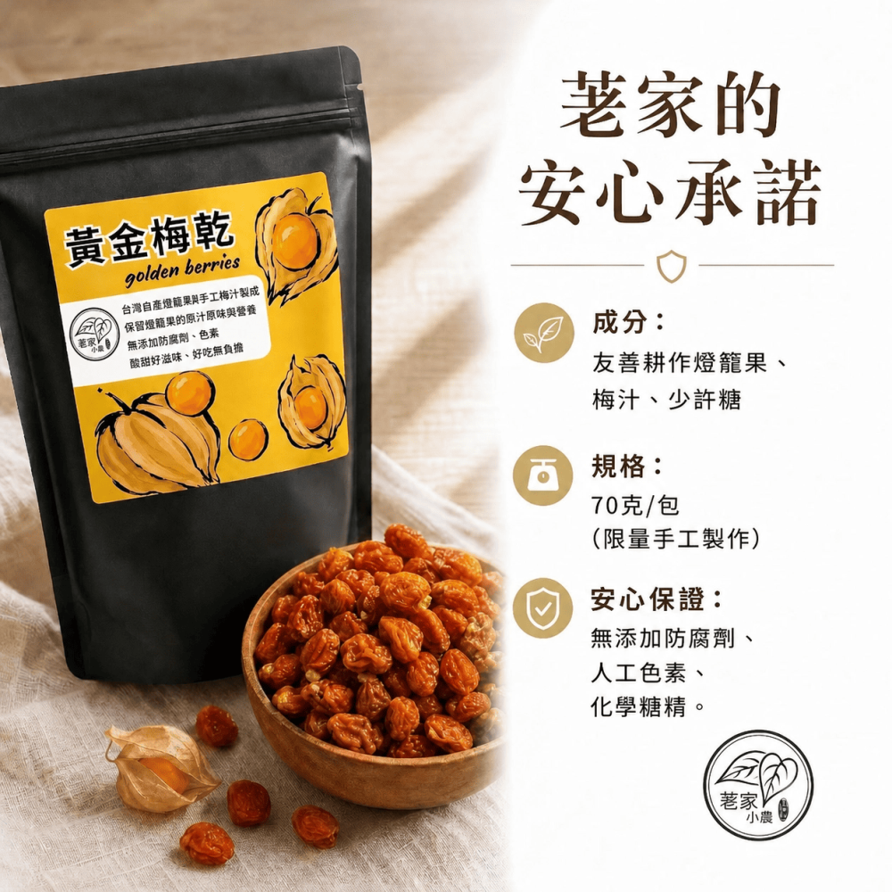 黃金梅果乾(70g)-細節圖5