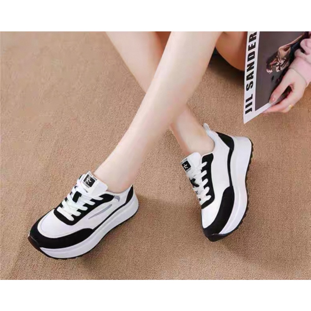 拼色✔️百搭厚底阿甘鞋休閒運動鞋-細節圖6