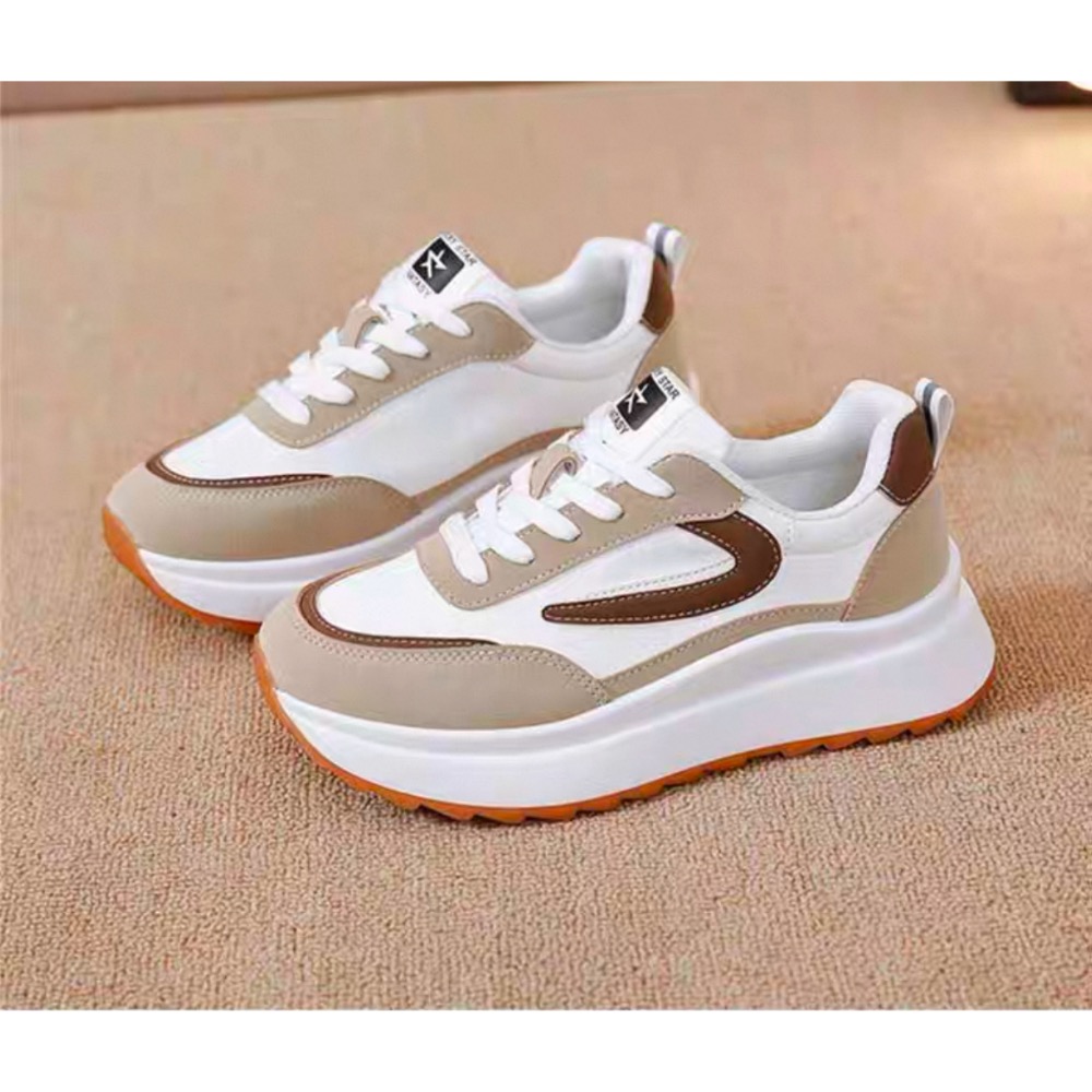 拼色✔️百搭厚底阿甘鞋休閒運動鞋-細節圖7