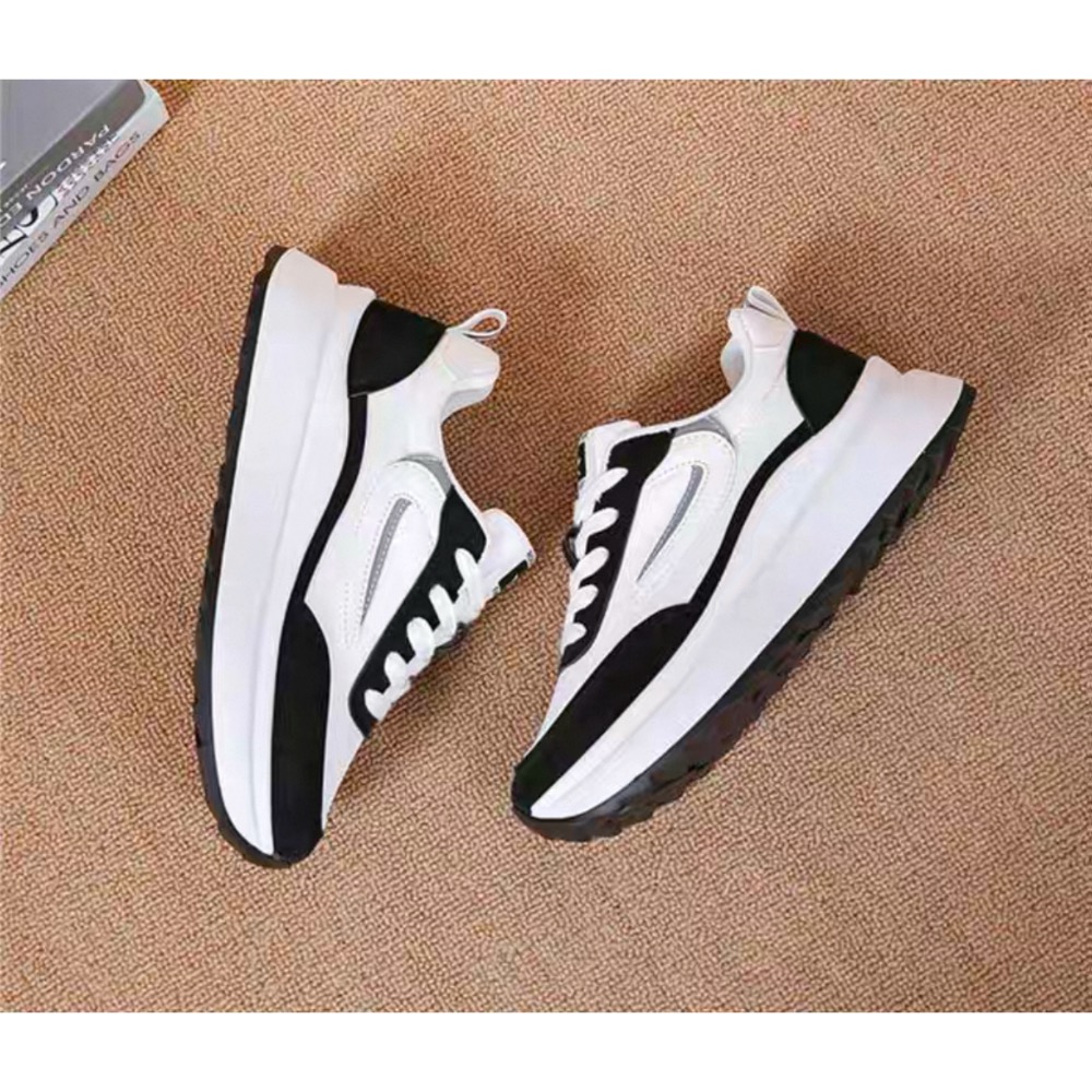 拼色✔️百搭厚底阿甘鞋休閒運動鞋-細節圖8