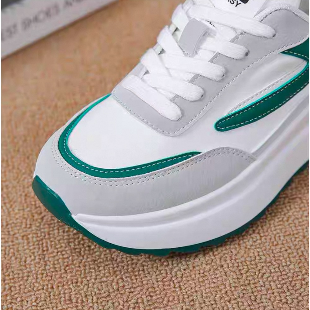 拼色✔️百搭厚底阿甘鞋休閒運動鞋-細節圖9