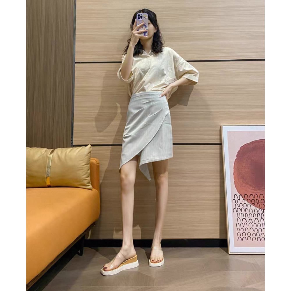 性感高跟鞋厚底坡跟一字PU透明拖鞋-細節圖5