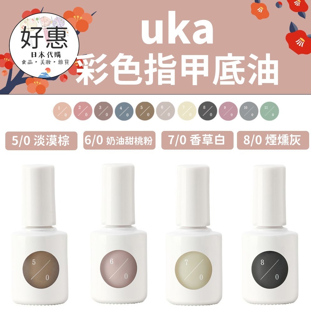 【uka】彩色底油 指甲油 裸色系 莫蘭迪色 zero 紫色 灰色 青綠色-細節圖2