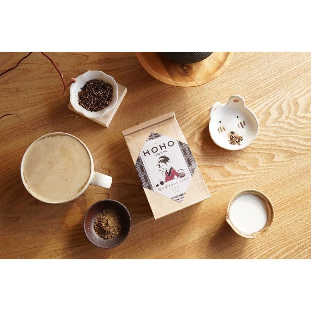 HOHO🌟有糖焙茶粉🌟焙茶拿鐵粉、巧克力焙茶拿鐵｜HOJICHA、京都焙茶專門店、兔瑪星日本選物店-細節圖3