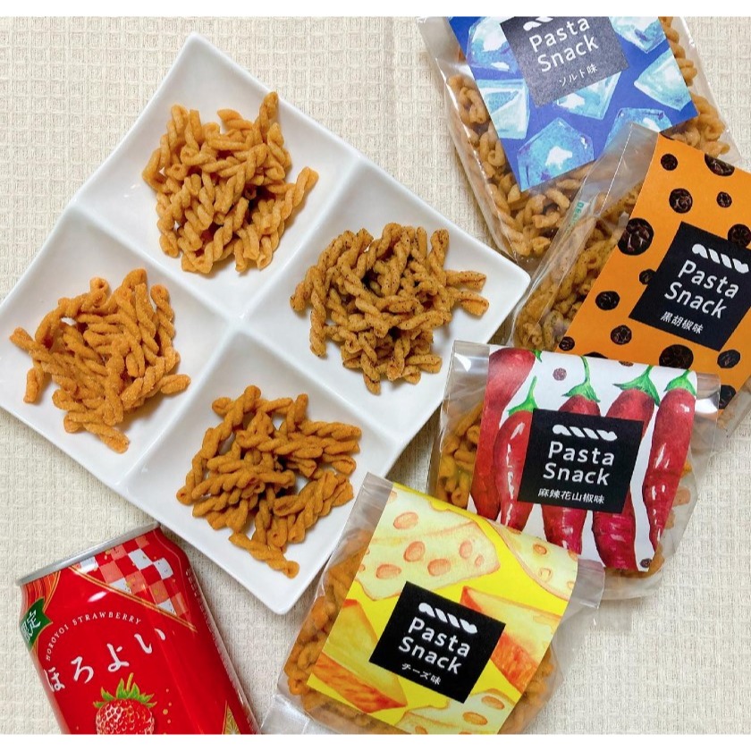 Pasta snack｜炸螺旋義大利麵餅乾🌟蝦大蒜、鹽味、蝦鹽、黑胡椒、玉米濃湯、起司、番茄、三州總本舖-細節圖3