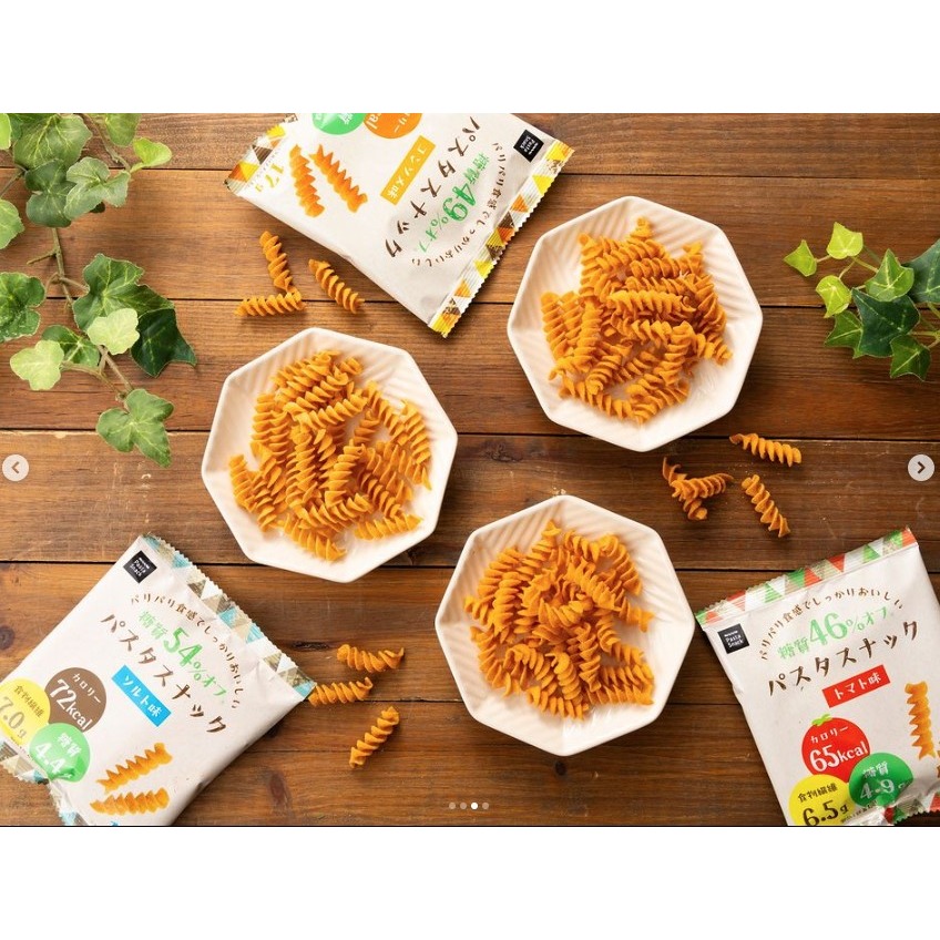 Pasta snack｜減糖🌟炸螺旋義大利麵餅乾🌟鹽味、番茄、清湯、三州總本舖-細節圖2