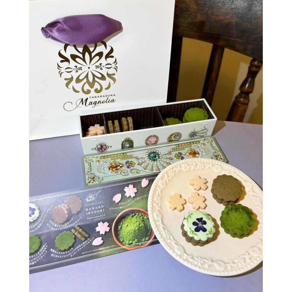 MAGNOLIA 宝塚三色堇｜鑽石餅乾🌟每日限量販售、小花餅乾、寶石餅乾、經典白盒、綠寶石緣結茶香、粉盒玫瑰餅乾-細節圖8