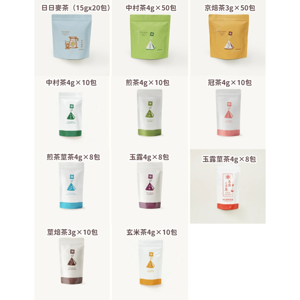中村藤吉🌟茶包系列｜中村茶包、煎茶茶包、玉露茶包、麥茶茶包、焙茶茶包、日日麥茶、冠茶茶包、京番茶-細節圖2