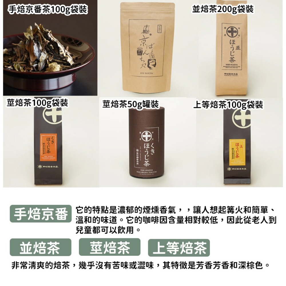 中村藤吉🌟焙茶系列｜手焙京番茶、莖焙茶、上等焙茶-細節圖3