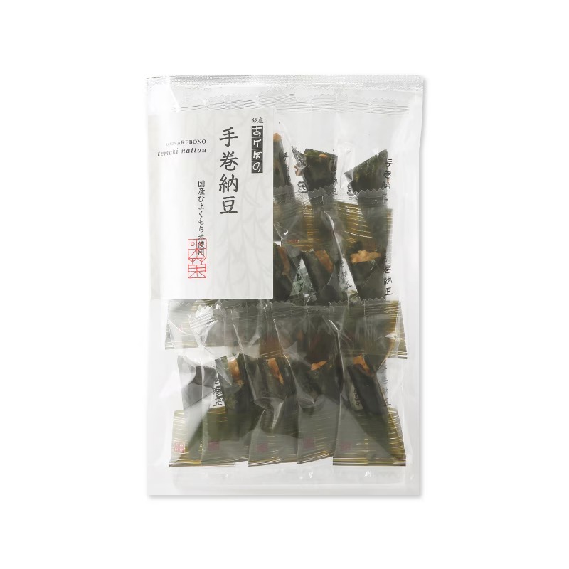 銀座あけぼの🌟手巻納豆｜袋裝米菓、納豆米果-細節圖2