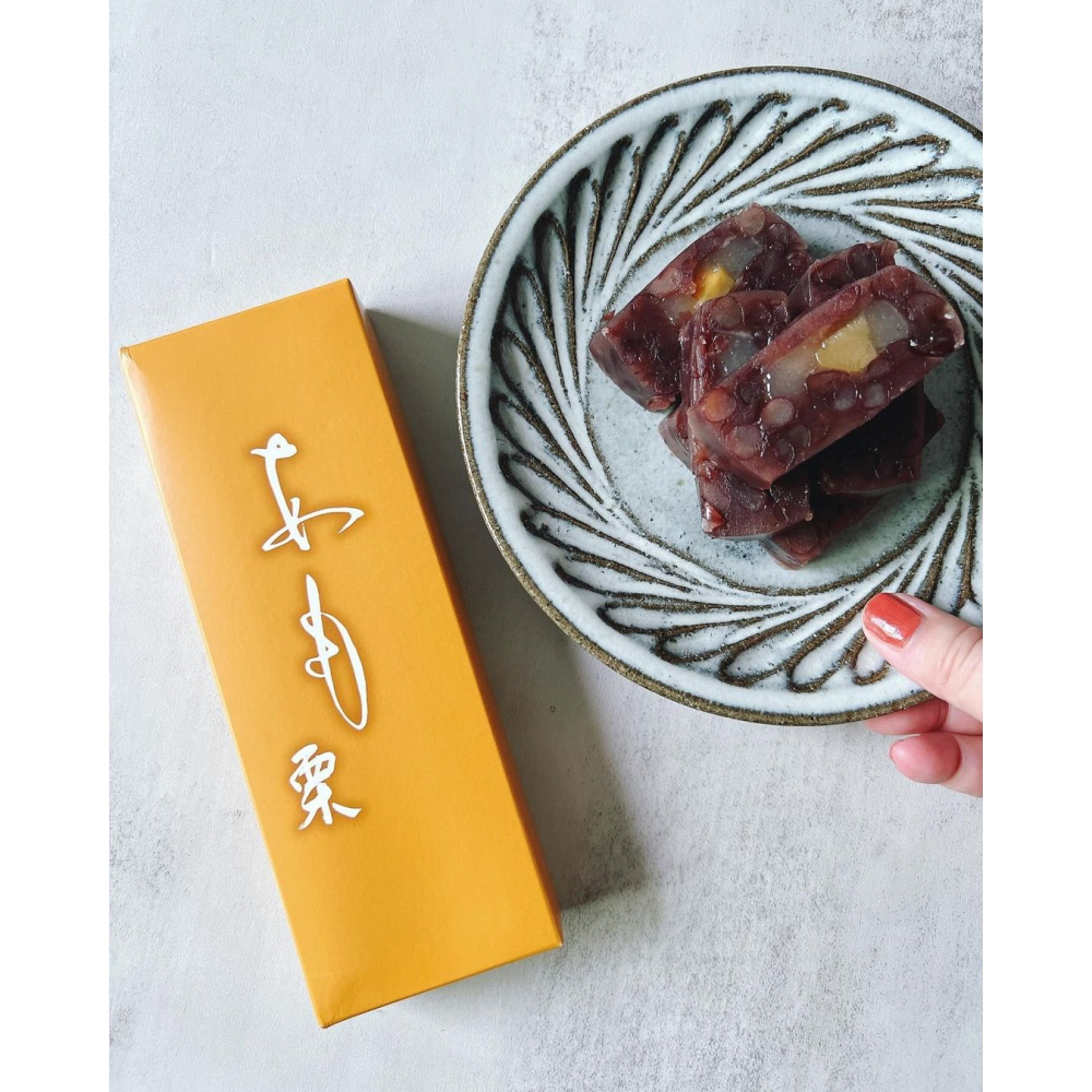 叶匠壽庵🌟あも｜栗子阿莫、三越百貨限定、紅豆麻糬羊羹、栗子羊羹、紅豆求肥-細節圖3