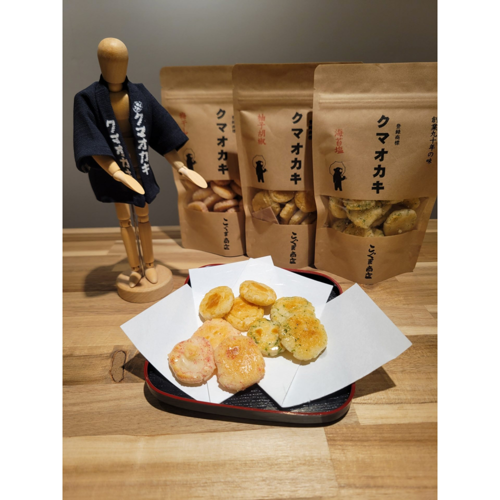 ［9月團限定］大阪小熊商店🌟熊米餅｜手工米餅、甜辣味、雞翅、柚子胡椒、芥末味、海苔鹽、梅子味、米餅禮盒-細節圖6