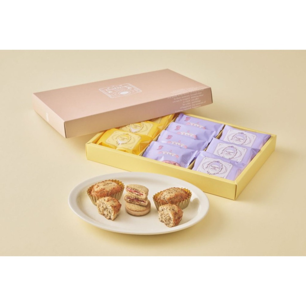 ［9月團限定］TeaDrop🌟限定綜合禮盒｜伯爵茶覆盆子夾心餅乾、伯爵茶蛋糕、印度奶茶蛋糕、茶點心禮盒-細節圖3