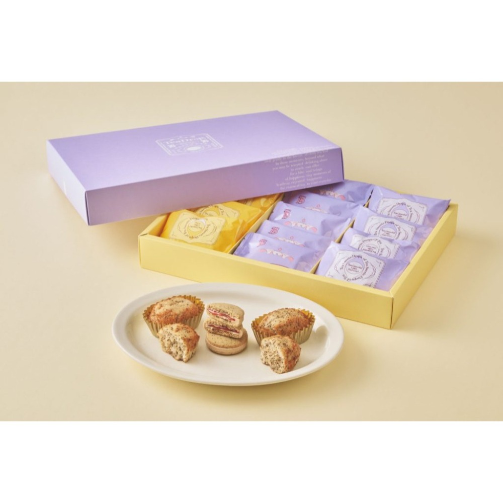 ［9月團限定］TeaDrop🌟限定綜合禮盒｜伯爵茶覆盆子夾心餅乾、伯爵茶蛋糕、印度奶茶蛋糕、茶點心禮盒-細節圖4