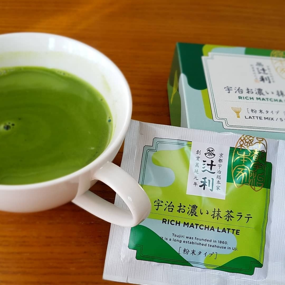 宇治總本家辻利🌟即溶拿鐵粉｜濃抹茶拿鐵粉、焙茶拿鐵粉、奶油抹茶拿鐵、巧克力抹茶拿鐵-細節圖3
