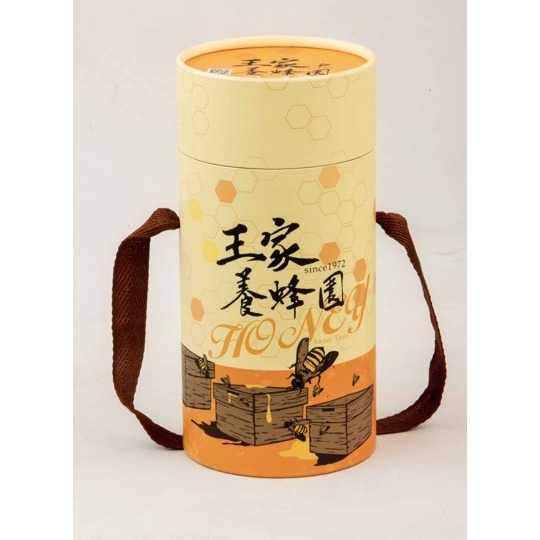 【王家養蜂園】純天然龍眼蜂蜜 玻璃瓶禮盒（700g）-細節圖2