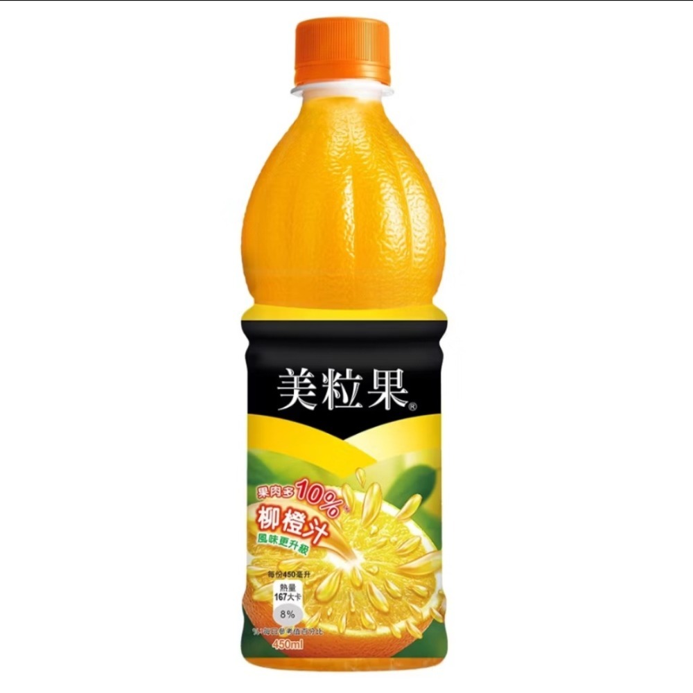 美粒果 柳橙汁 一組(450ml/4入) 效期2027.05-規格圖1