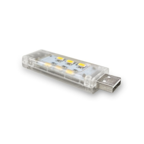 可串接USB雙面透明LED燈 (10入) 白光 暖光 USB燈 手電筒 照明燈 LED隨身燈