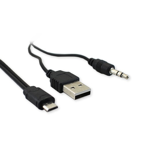 二合一 Micro USB 轉 3.5mm 音源線 適用 音響音箱線 音頻線 喇叭線 充電線 AUX