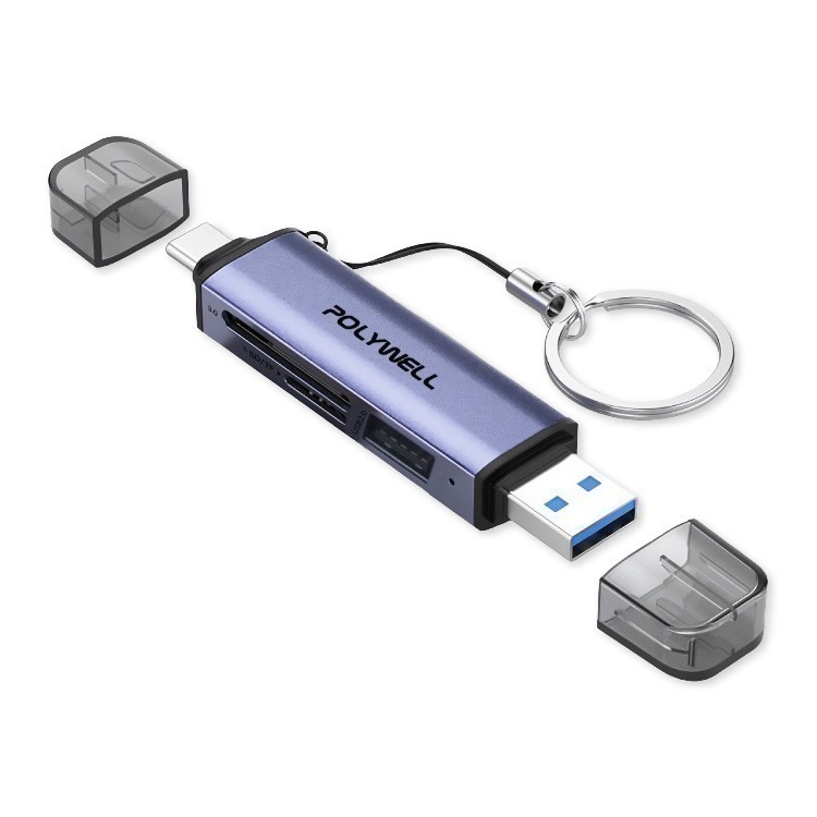 USB三合一讀卡器 適用 多功能讀卡器 Type-C讀卡機 記憶卡讀卡器