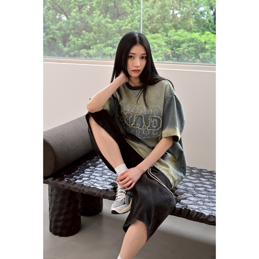 Jone.美式抽鬚貼布單寧上衣-細節圖5
