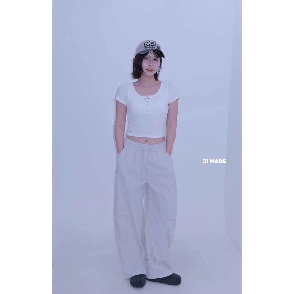 Jone.坑條壓扣罩杯上衣-細節圖9