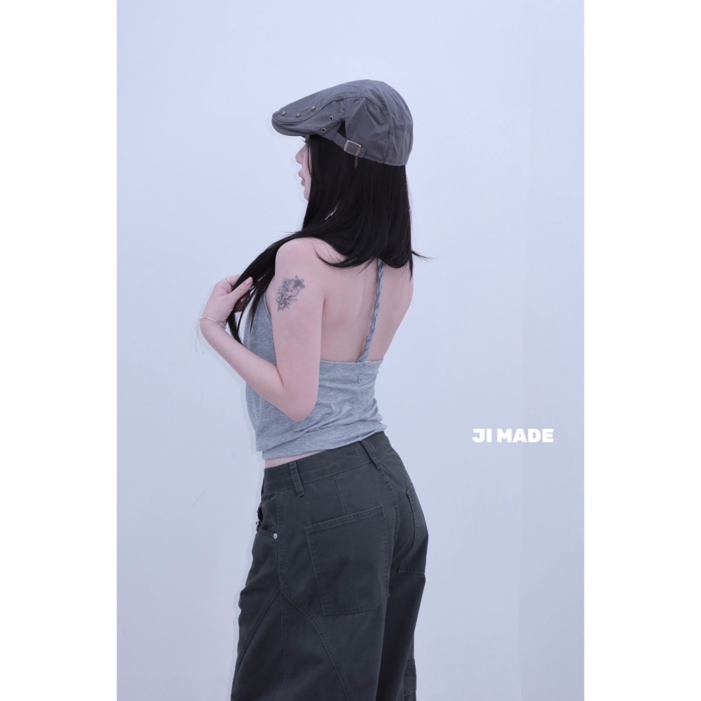 July.盪領繞脖美背背心-細節圖8