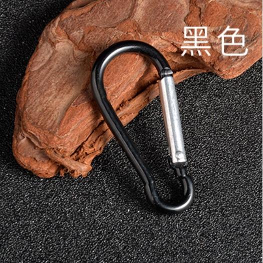 【小米粉】登山扣 D型扣 多功能S型掛勾 掛環 鑰匙圈 鋁合金登山扣 掛勾 露營扣 8字扣 背包掛扣 D型扣環 S型扣環-細節圖6
