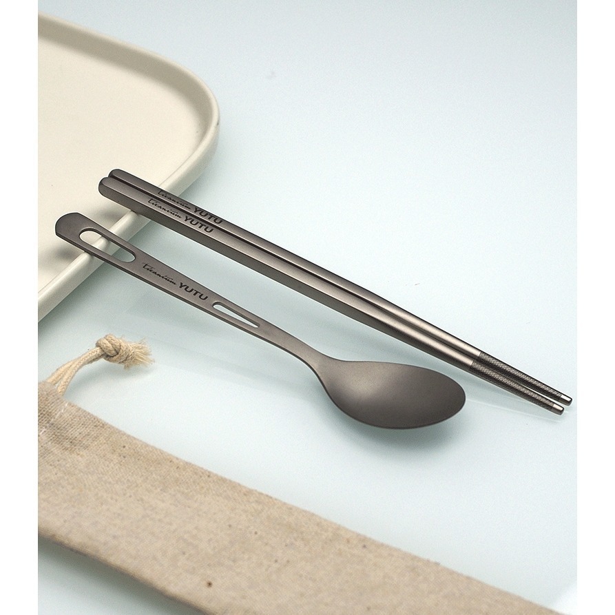 【小米粉】鈦餐具組 純鈦 鈦筷子 鈦湯匙 露營 鈦餐具組 環保餐具 隨身餐具 野餐餐具 純鈦環保吸管 純鈦筷子 可客製-細節圖11