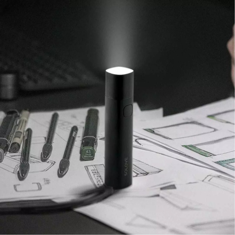 【小米粉】有品 SOLOVE 素樂隨身手電筒 行動電源 隨身手電筒 家用手電筒 出國手電筒 露營手電筒-細節圖2