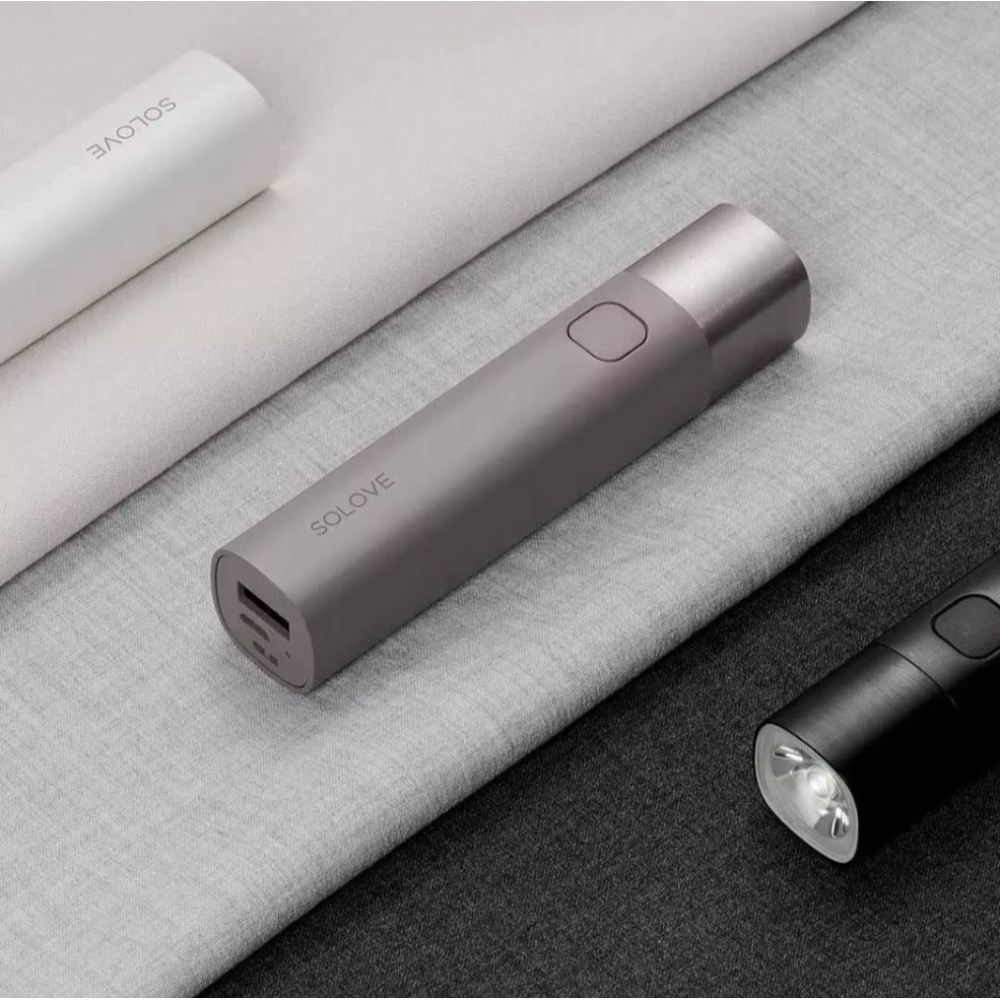 【小米粉】有品 SOLOVE 素樂隨身手電筒 行動電源 隨身手電筒 家用手電筒 出國手電筒 露營手電筒-細節圖5