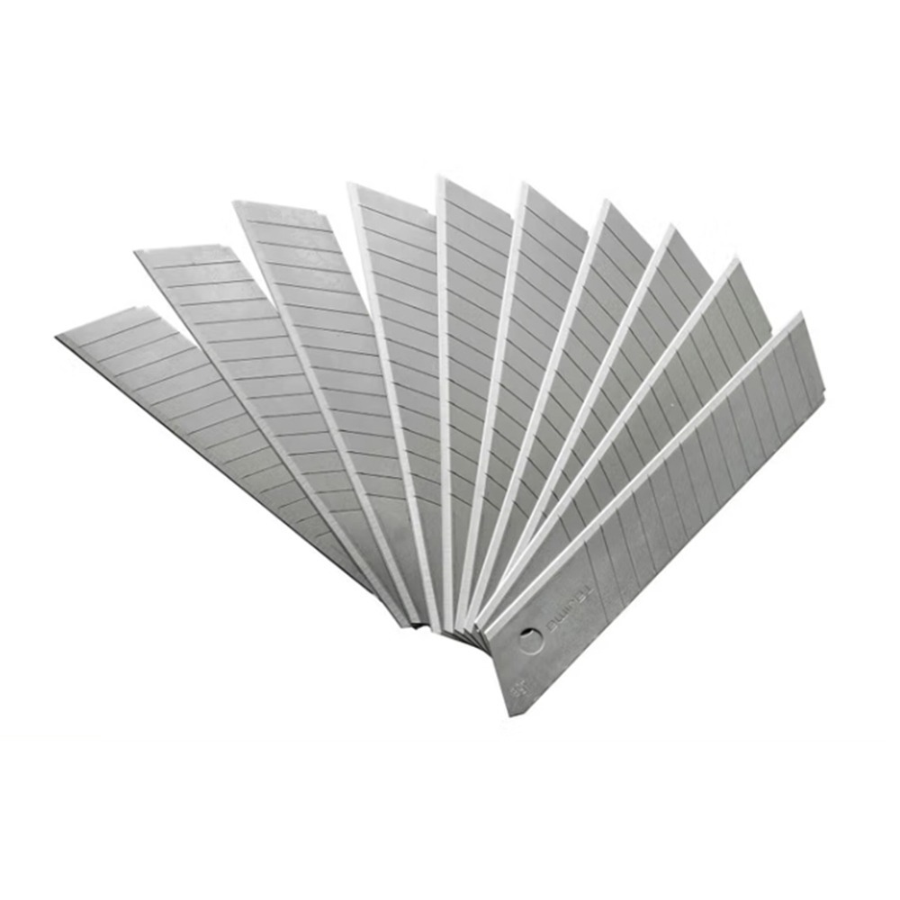 【小米粉】田島 TAJIMA 美工刀刀片18mm L型替換刀片 耐用型 刀片 密刃 黑刃 LB50DH CB50RBKH-細節圖2