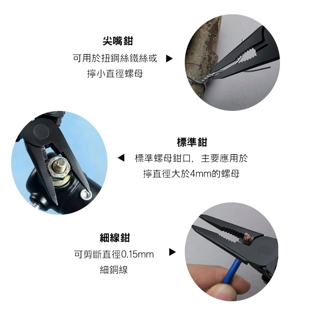 【小米粉】有品 納拓多功能刀 NexTool 瑞士刀 剪刀 鉗子 螺絲刀 尖嘴鉗 木鋸 開瓶刀 細線鉗 10種功能-細節圖5