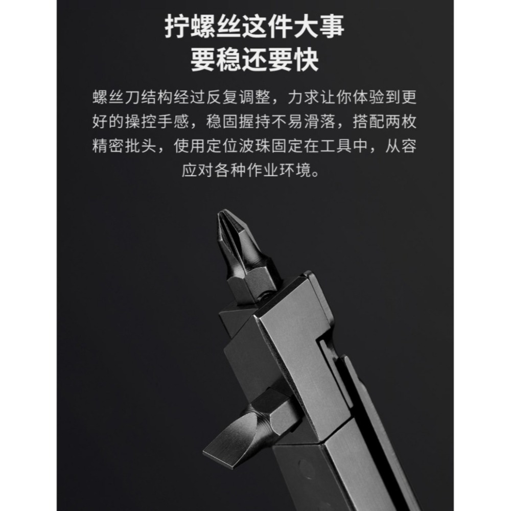 【小米粉】有品 納拓多功能扳手刀 螺絲刀 鉗子 小刀 木鋸 多功能活動扳手 野外露營組合工具-細節圖6