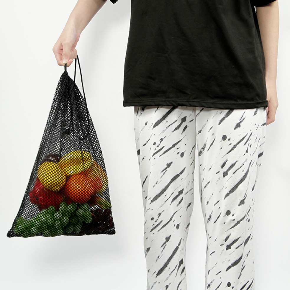 加厚網眼束口收納袋 收納網袋 網眼束口袋 束口收納袋 收納袋 旅行收納袋 網袋 網眼袋 束口袋 收納網袋-細節圖5